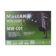 Зарядное устройство MastAK MW-C01 интеллектуальное для свинцово-кислотных аккумуляторов 6/12V 1000mA