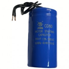 Конденсатор пусковий CD60 200uF 300VAC 50/60Hz +/-20% -40.. +65°C гнучкі виводи