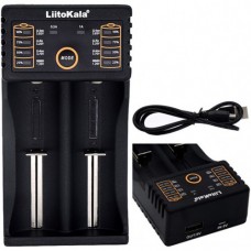 Зарядний пристрій LiitoKala Lii-202 на 2 акумулятора 18650 26650 16340 CR123 LiFePO4 1.2V Ni-MH Ni-Cd