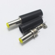 Роз'єм живлення DC5.5/2.1mm, L14mm, (вилка) бакелит на кабель
