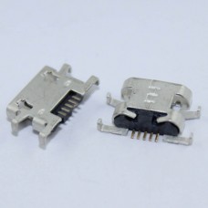 Micro USB-F розетка на плату тип B 5pin 4 ножки SMT угловой монтаж для Sony Xperia M C1904 C1905 C2004 C2005
