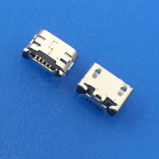 Micro USB-F розетка на плату тип B 5pin 4 ніжки dip 5P плаский вхід Sony VIV0 X1 X3