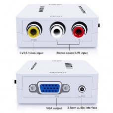 Адаптер-конвертер AV RCA CVBS на VGA Video