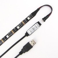 Світлодіодна стрічка Feron LS708 RGB SMD5050 30LED/m з USB-конектором та контроллером 7.2W/m 120° IP65 5VDC 0.5m