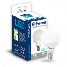Лампа світлодіодна Feron LB-745 E14 6W (60W) біла 4000K 520Lm