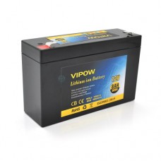 Акумулятор VIPOW VP-1280Li Li-ion 12V 8Ah 96Wh з вбудованою BMS платою