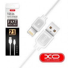 Кабель USB 2.0 A Lightning для IPhone 5/12 USB тип А (8pin) XO-NB36 2.1A 1m