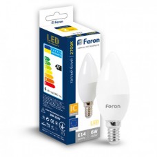 Лампа світлодіодна Feron LB-737 E14 6W (60W) біла 2700K 500Lm