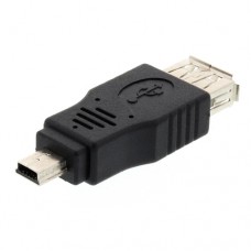 Адаптер USBA-F (розетка) на mini USB-M (вилка)