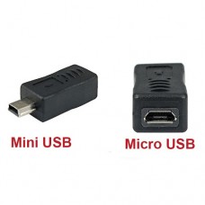 Адаптер micro USB розетка на mini USB штекер