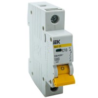 IEK BA47-29M 1P/C10A автоматичний вимикач 10A 230V 1 полюс тип C 4.5kA малогабаритний