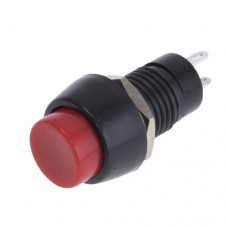 Перемикач кнопковий DS-451 OFF-(ON) 2A 250VAC 2 pin без фіксації червоний