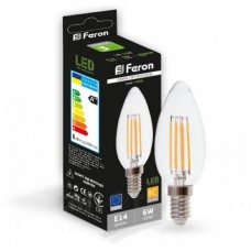 Лампа світлодіодна Feron LB-158 E14 6W (60W) біла 4000K 600Lm