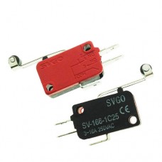 Мікроперемикач  SV-166-1C25 3-16A 250VAC SPDT 1NO 1NC