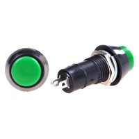 Перемикач кнопковий DS-450 ON-OFF 2A 250VAC 2 pin з фіксацією зелений